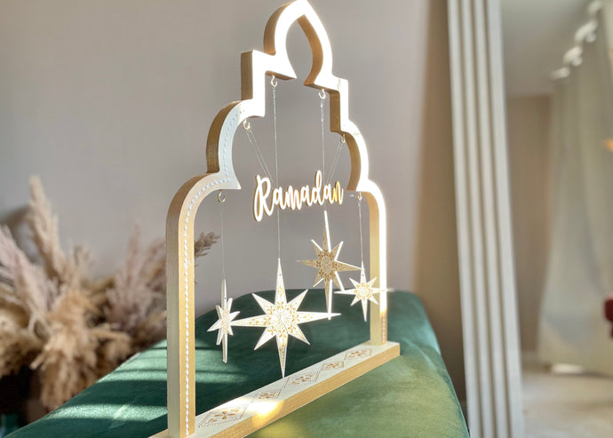 Aurora Imperial Multi-use Ramadan & Eid Centrepiece Decoration with Hanging Ornaments