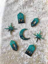 Load image into Gallery viewer, Dusk Micro Hanging Ornaments Set of 7 Lanterns Stars &amp; Moon
