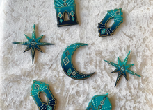 Load image into Gallery viewer, Dusk Micro Hanging Ornaments Set of 7 Lanterns Stars &amp; Moon
