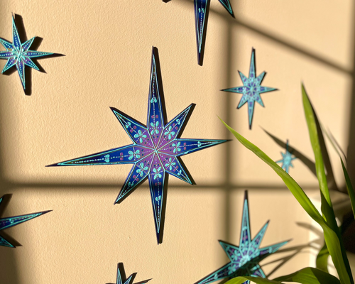 Midnight Imperial Decorative Eid Wall Stars