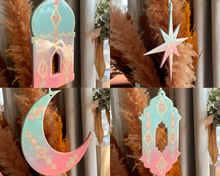 Load image into Gallery viewer, Decorative lanterns with geometric patterns on a neutral background
